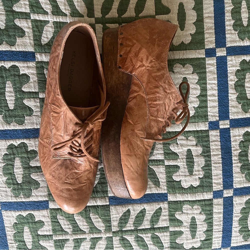 Kelsi Dagger Brown Platform Shoes